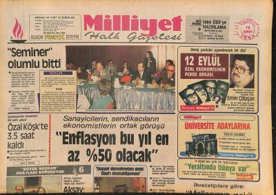 Milliyet Halk Gazetesi 18 Şubat 1984 - Ambulanssızlıktan Birçok Hasta Ölüyor - Galatasaray Lisesi Yeni Eğitim Tesisleri Hizmete Girdi GZ126113 - 1