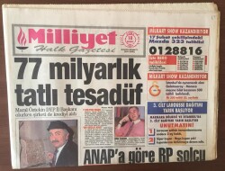 Milliyet Halk Gazetesi 18 Şubat 1994 - Anapa Göre RP Solcu GZ6777 - 1