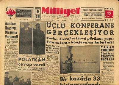 Milliyet Halk Gazetesi 19 Aralık 1958 - 8 Yılda 811 Gazeteci Mahkum Oldu GZ82885 - 1