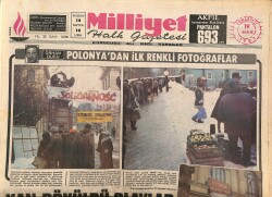 Milliyet Halk Gazetesi 19 Aralık 1981 - Polonya'dan İlk Renkli Fotoğraflar GZ161010 - Gökçekoleksiyon