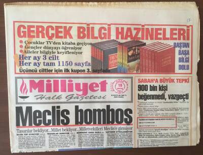 Milliyet Halk Gazetesi 19 Aralık 1993 - Çillerden Seçim Startı GZ6766 - 1