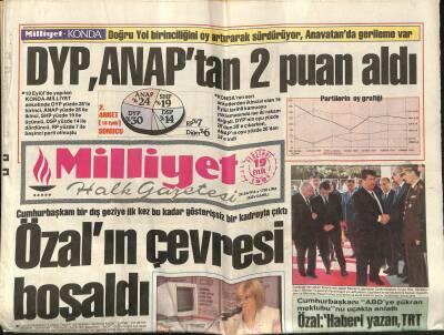 Milliyet Halk Gazetesi 19 Eylül 1991 - Yeltsinin Kalbi Tekledi - Ağca Yanımda Çelik Vardı GZ118516 - 1