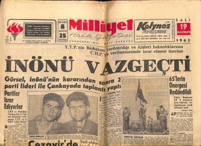 Milliyet Halk Gazetesi 19 Haziran 1962 - Dr. Praunu Kim Öldürdü ? - Edward Robinson Ağır Hasta GZ118779 - 1