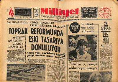 Milliyet Halk Gazetesi 19 Haziran 1965 - Ginanın 3 Seneye Kadar Hapsi İsteniyor GZ81128 - 1