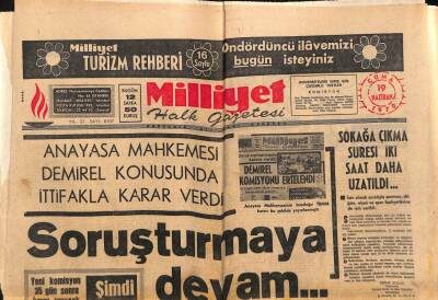 Milliyet Halk Gazetesi 19 Haziran 1970 - Arazi Vergisi Değere Göre Tesbit Edilecek GZ88836 - 1