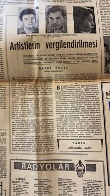 Milliyet Halk Gazetesi 19 Mayıs 1966 - Artistlerin Vergilendirilmesi * Zeki Müren - Ayhan Işık - Zeynep Değirmencioğlu GZ92735 - 2