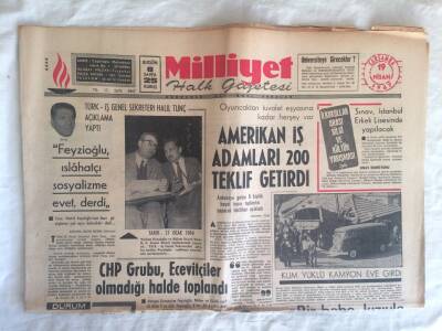 Milliyet Halk Gazetesi 19 Nisan 1967 - Amerikan İş Adamları 200 Teklif Getirdi GZ73732 - 1
