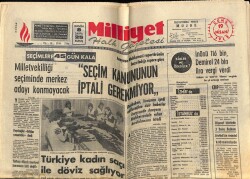 Milliyet Halk Gazetesi 19 Nisan 1968 - İnönü 116 Bin , Demirel 24 Bin Lira Vergi Verdi GZ70586 - 1