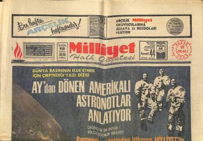 Milliyet Halk Gazetesi 19 Ocak 1969 - Galatasaray Kongresinde Çobanlıyı Ezici Oy Farkı İle Yenen S. Beyazıt Başkan GZ118700 - 1