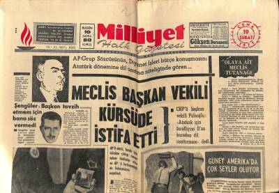 Milliyet Halk Gazetesi 19 Şubat 1971 - Türk Sinemasının Sevilen Yıldızı Türkan Şoray , Sanık Olarak Yargıç Huzuruna Çıkmıştır GZ70588 - 2