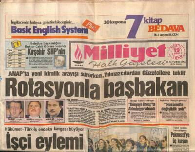 Milliyet Halk Gazetesi 19 Şubat 1990 - Manken Filiz Aker Ölümden Kılpayı Kurtuldu GZ91719 - 1