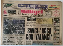 Milliyet Halk Gazetesi 19 Temmuz 1981 - Savcı Ağca Çok Yalancı , Sakal Bırakan Ağca Papayı Vurduğu Günden İtibaren Elbisesini Çıkarmıyor GZ16189 - 1