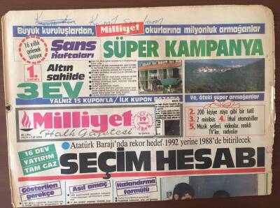 Milliyet Halk Gazetesi 19 Temmuz 1985 - Özaldan Ağızlara Kilit GZ6762 - 1