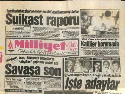 Milliyet Halk Gazetesi 19 Temmuz 1988 - Malatyasporun 3.5 Milyarlık Transferi Merak Konusu GZ105241 - 1
