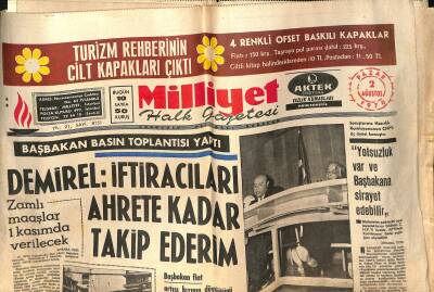 Milliyet Halk Gazetesi 2 Ağustos 1970 - Süleyman Demirel, Yozgatlı Rumlar, Sharon Tate ve Manson GZ124113 - 1