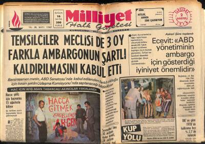 Milliyet Halk Gazetesi 2 Ağustos 1978 - Fransa , Irak Büyükelçiliğine Saldıran 3 Iraklının Diplomat Olduğunu Açıkladı GZ118569 - 1