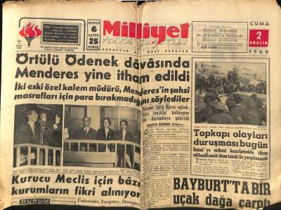 Milliyet Halk Gazetesi 2 Aralık 1960 - Kıbrısta Her Yıl 6 Bin Türk Hicret Ediyor GZ81309 - 1