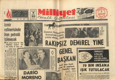 Milliyet Halk Gazetesi 2 Aralık 1968 - Fenerbahçe Kupadan Atılmalıdır - Molnar İstifa Edeceğim dedi GZ117664 - 1