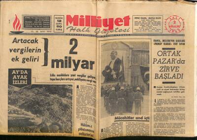 Milliyet Halk Gazetesi 2 Aralık 1969 - Kebanda Hititlere Ait Eserler Bulundu GZ118249 - 1