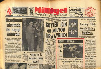 Milliyet Halk Gazetesi 2 Ekim 1967 - Anadolu Ajansında Grev Başladı GZ88498 - 1