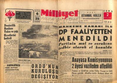 Milliyet Halk Gazetesi 2 Eylül 1960 - Denizcilik Bankası Yolcu Ve Yük Ücretlerini İndirdi GZ81173 - 1