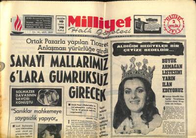 Milliyet Halk Gazetesi 2 Eylül 1971 - İzmir Yağ Skandalı Sanıkları Tutuklandı GZ118817 - 1