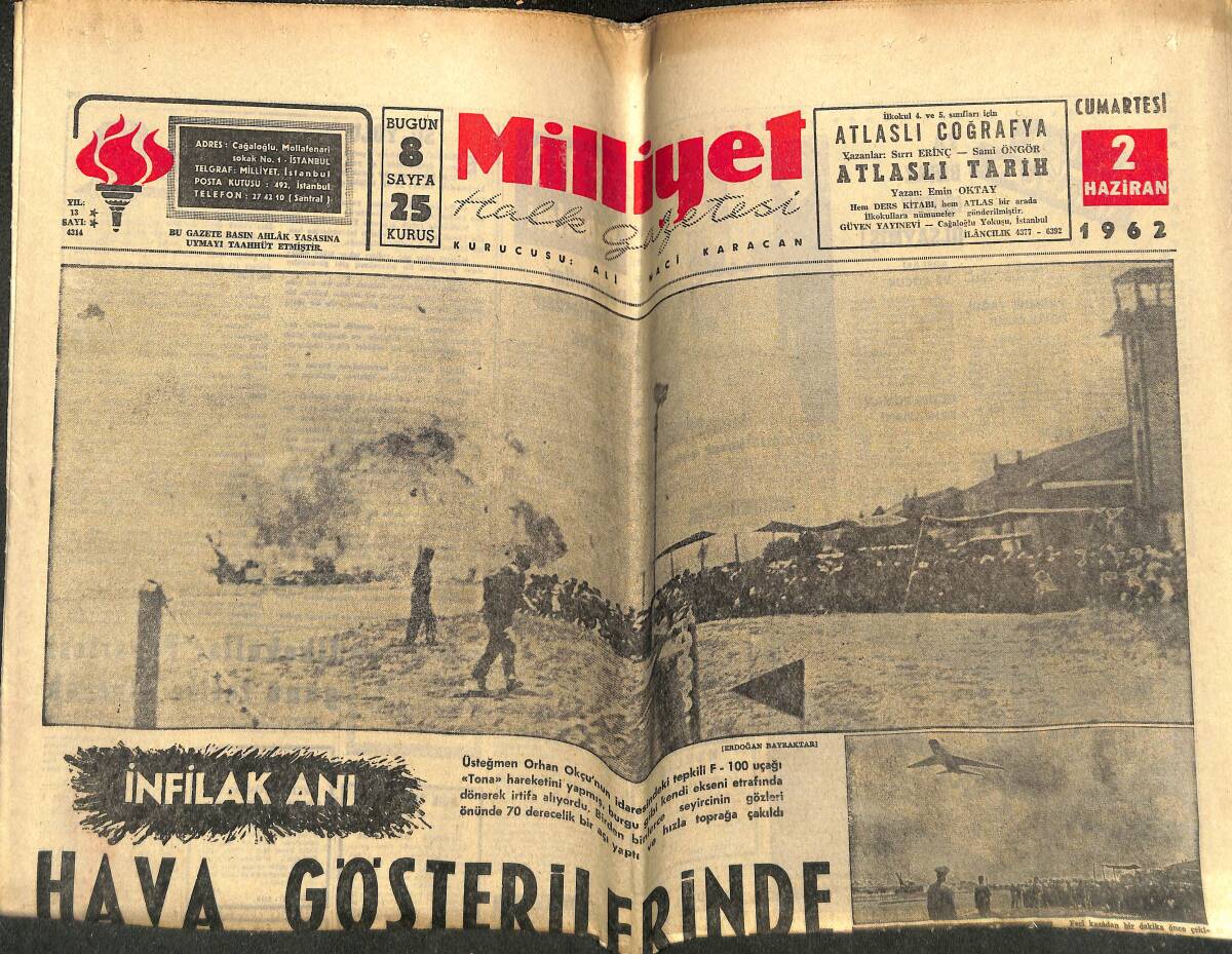 Milliyet Halk Gazetesi 2 Haziran 1962 - İnönü'ye Tekrar Teklif Yapıldı - Yeni Koalisyona Giriş Kabul Edildi GZ142937 - 1