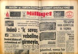 Milliyet Halk Gazetesi 2 Haziran 1966 - Hava Kuvvetleri 55 Yaşında - Saz Şairi Aşık İhsani Tevkif Edildi GZ160464 - Gökçekoleksiyon