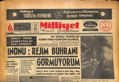 Milliyet Halk Gazetesi 2 Haziran 1970 - Peruda Deprem Binlerce Ölü Var - İsrail , Mısırı 24 Saat Bombaladı GZ86971 - 1