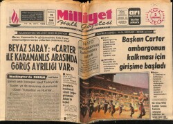 Milliyet Halk Gazetesi 2 Haziran 1978 - Başkan Carter Ambargonun Kalması İçin Girişime Başladı GZ67912 - 1