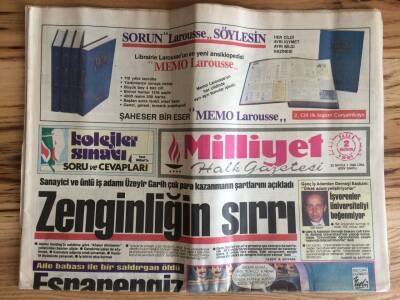 Milliyet Halk Gazetesi 2 Haziran 1991 - Sanayici Ve Ünlü İşadamı Uzeyir Garih Çok Para Kazanmanın Şartlarını Açıkladı GZ72860 - 1