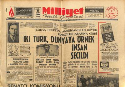 Milliyet Halk Gazetesi 2 Mart 1967 - Yılanloğlu Üç Küçük Partinin Birleşmesine Çalışıyor GZ88521 - 1