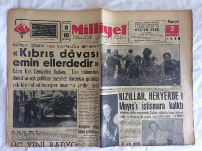 Milliyet Halk Gazetesi 2 Mayıs 1955 - Aldoğan , Nisbi Seçim İstiyor GZ73544 - 1