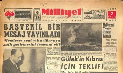 Milliyet Halk Gazetesi 2 Ocak 1959 - Nihat Subaşı Dün Hapishaneden Çıktı GZ86157 - 1