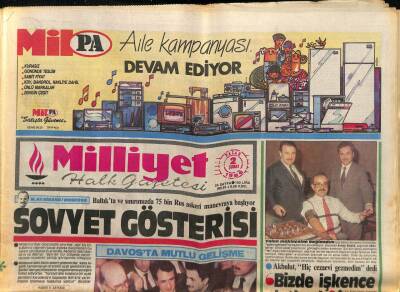 Milliyet Halk Gazetesi 2 Şubat 1986 - Akbulut , Hiç Cezaevi Gezmedim dedi GZ83727 - 1