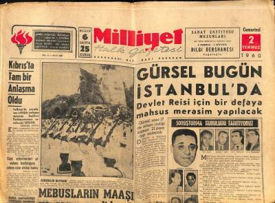 Milliyet Halk Gazetesi 2 Temmuz 1960 - Menderes Masrafını Hazineye Ödettirmiş - Menderesin Halası Bir Köyde Hak İddia Ediyor GZ92582 - 1