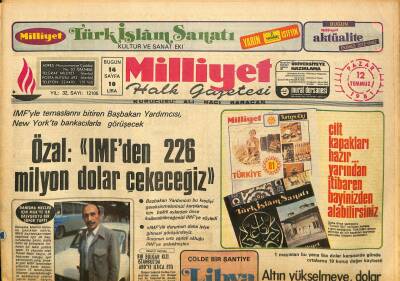 Milliyet Halk Gazetesi 2 Temmuz 1981 - Tiyatro Sanatçısı Refik Kemal Arduman Öldü - Boğaz Tüp Geçişi İçin İlk Anlaşma Oldu GZ125965 - 1