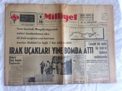 Milliyet Halk Gazetesi 20 Ağustos 1962 - Satır , APye Şiddetle Çattı GZ73523 - 1