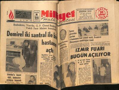 Milliyet Halk Gazetesi 20 Ağustos 1968 - Rüyalar Ülkesi Disneyland, Tarabya Klüp Viski A Gogo Ajda Pekkan GZ124111 - 1