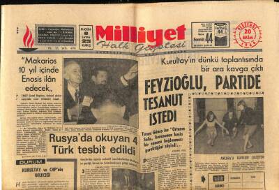 Milliyet Halk Gazetesi 20 Ekim 1966 - Orhan Borana Otomobil Çarptı GZ74417 - 1