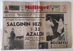 Milliyet Halk Gazetesi 20 Ekim 1970 - Koleradan İstanbulda 2 Milyon İnsan Aşılandı GZ11495 - 1
