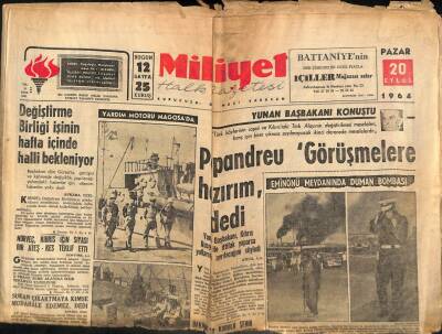 Milliyet Halk Gazetesi 20 Eylül 1964 - Türkiye , Bulgaristan Ve Romanya Arasında Yeni Gelişmeler Oluyor GZ113550 - 1