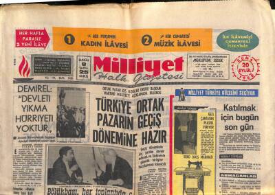 Milliyet Halk Gazetesi 20 Eylül 1968 - Orta Avrupanın En Büyük Cezaevi Yakında Açılıyor GZ118433 - 1