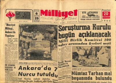 Milliyet Halk Gazetesi 20 Haziran 1960 - Azot Fabrikası 103 Yerine 470 Milyon Liraya Mal Oldu GZ79238 - 1