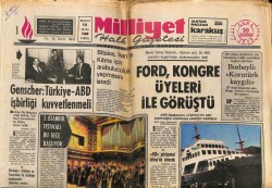 Milliyet Halk Gazetesi 20 Haziran 1975 - Ford Kongre Üyeleri İle Görüştü GZ67921 - 2