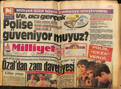 Milliyet Halk Gazetesi 20 Haziran 1985 - Özaldan Zam Davetiyesi GZ74543 - 1
