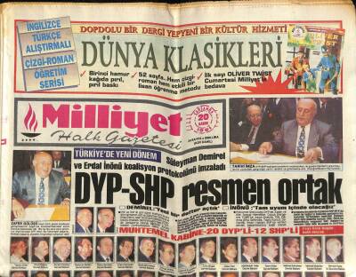 Milliyet Halk Gazetesi 20 Kasım 1991 - Zana Ve Dicleye İdam İstemi GZ76864 - 1