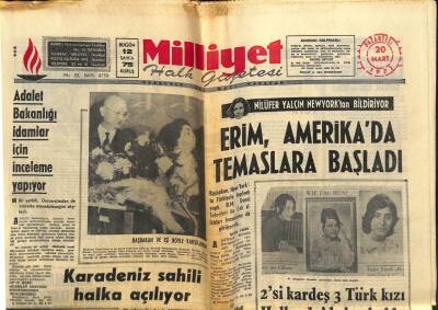 Milliyet Halk Gazetesi 20 Mart 1972 - Karadeniz Sahili Halka Açılıyor GZ79158 - 1