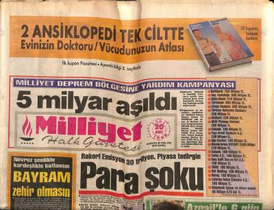 Milliyet Halk Gazetesi 20 Mart 1992 - Bülent Ersoyu Bayramın İkinci Gecesi İzleyeceğiz GZ62458 - 2