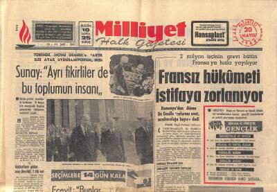 Milliyet Halk Gazetesi 20 Mayıs 1968 - Avrupa Kupası Finalinde İlk Türk Futbolcusu * Özcan GZ118168 - 1